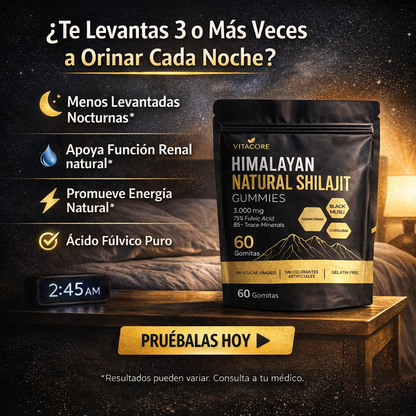 VitaCore™ Restaura Riñones Shilajit con 75% Ácido Fúlvico