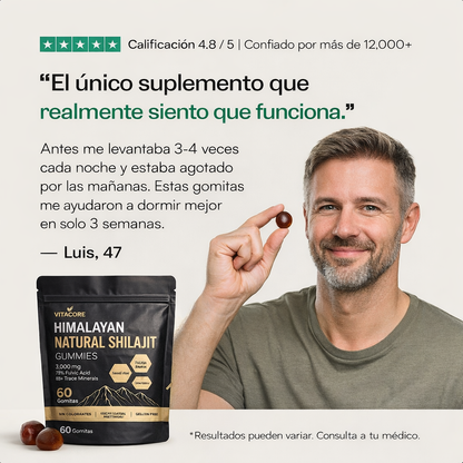 VitaCore™ Restaura Riñones Shilajit con 75% Ácido Fúlvico