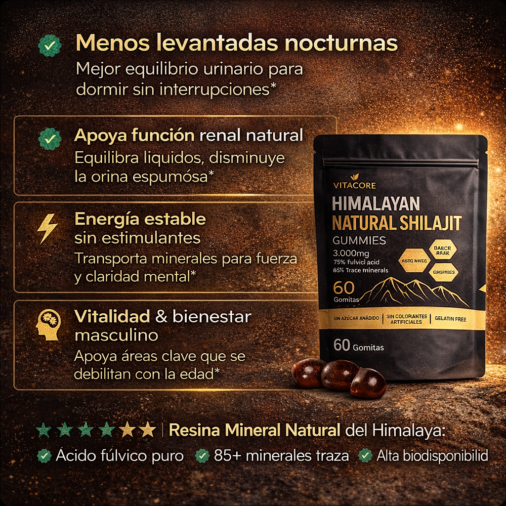 Gomitas de Shilajit™ Para el Apoyo Renal