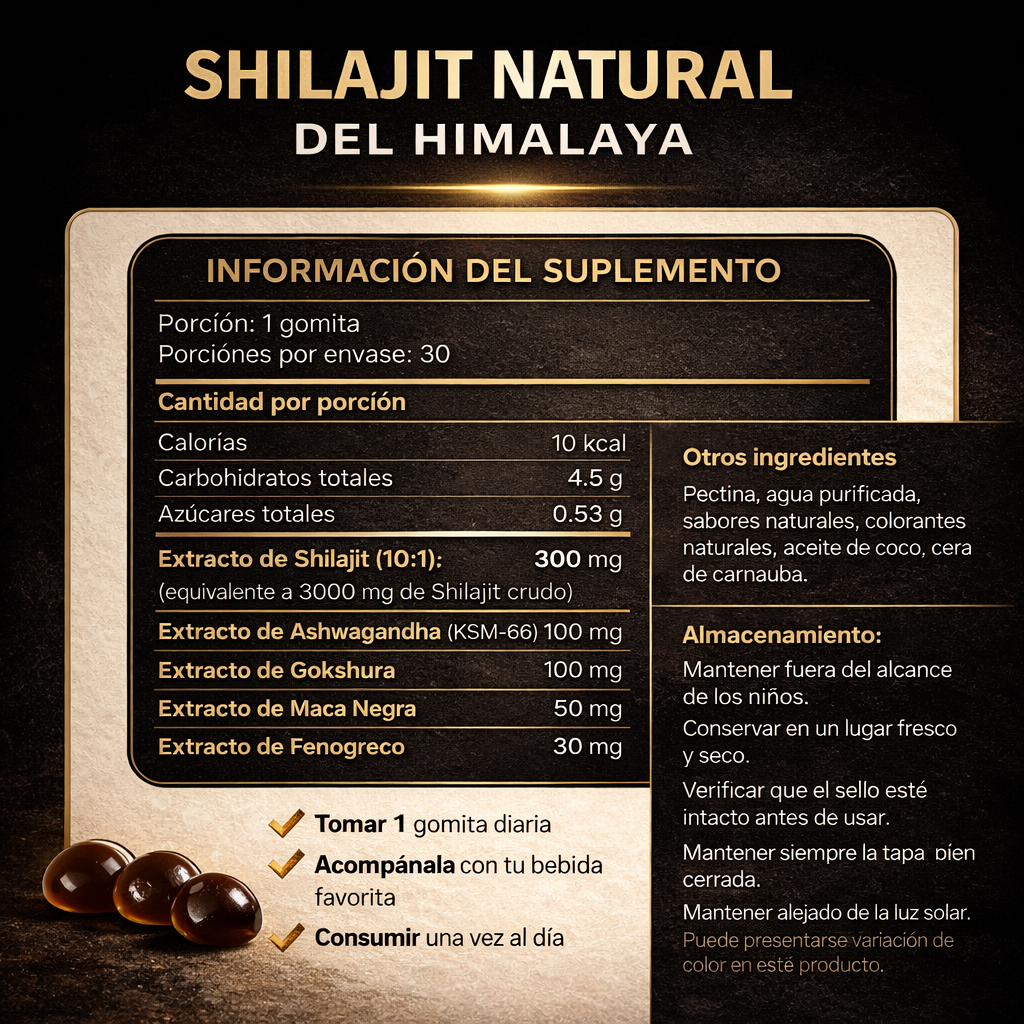 Gomitas de Shilajit™Energia natural