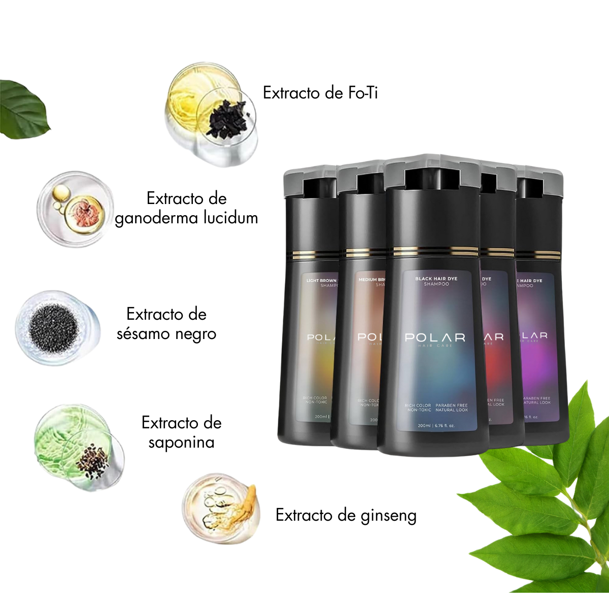 Shampoo Tinte Polar - Tiñe tus canas en 10 Minutos