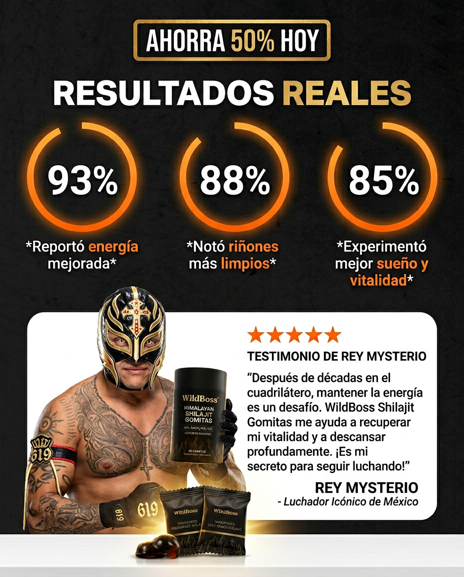 WindBoss™ Restaura Riñones Shilajit con 75% Ácido Fúlvico