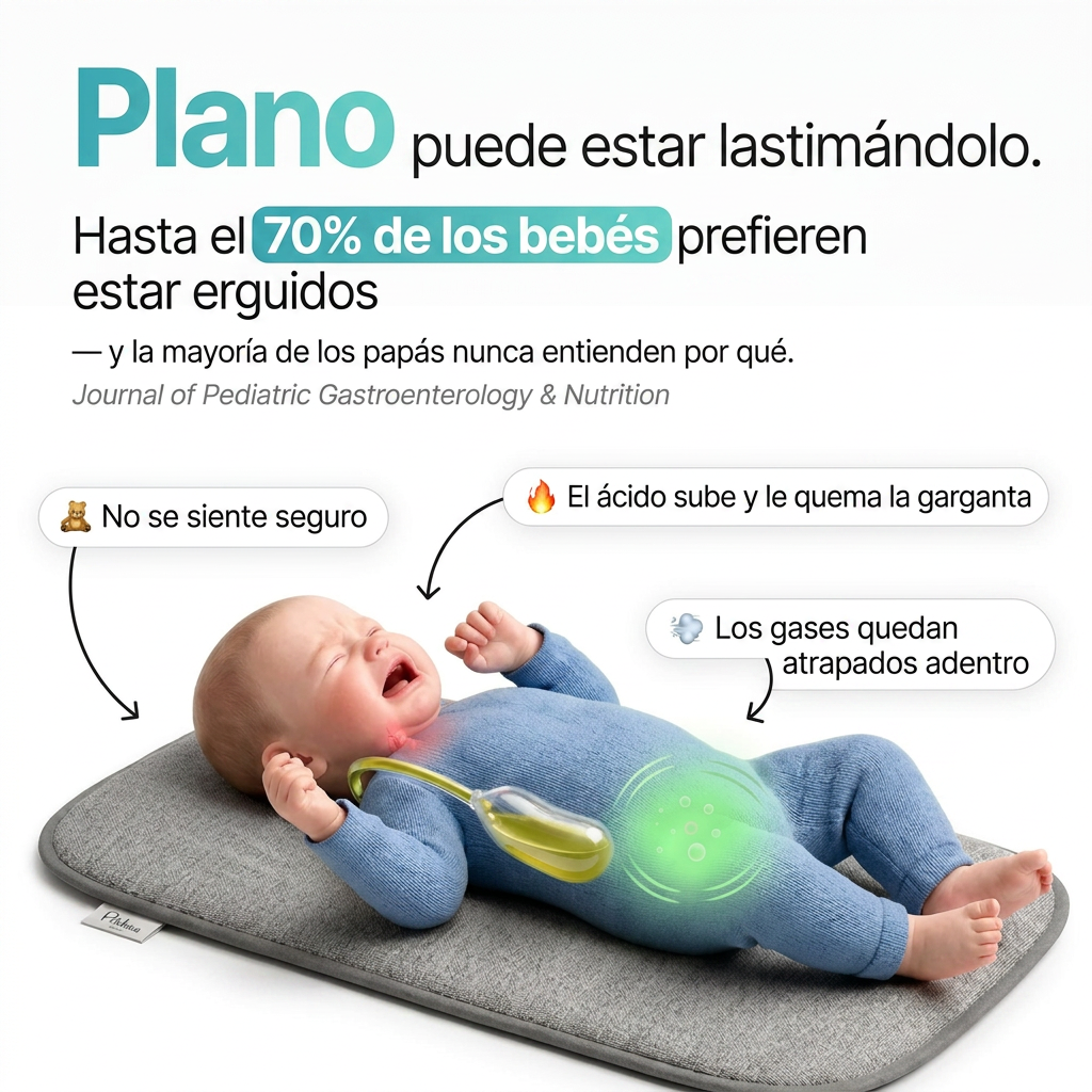 DuermeBien™ Cojín Antirreflujo para Bebé