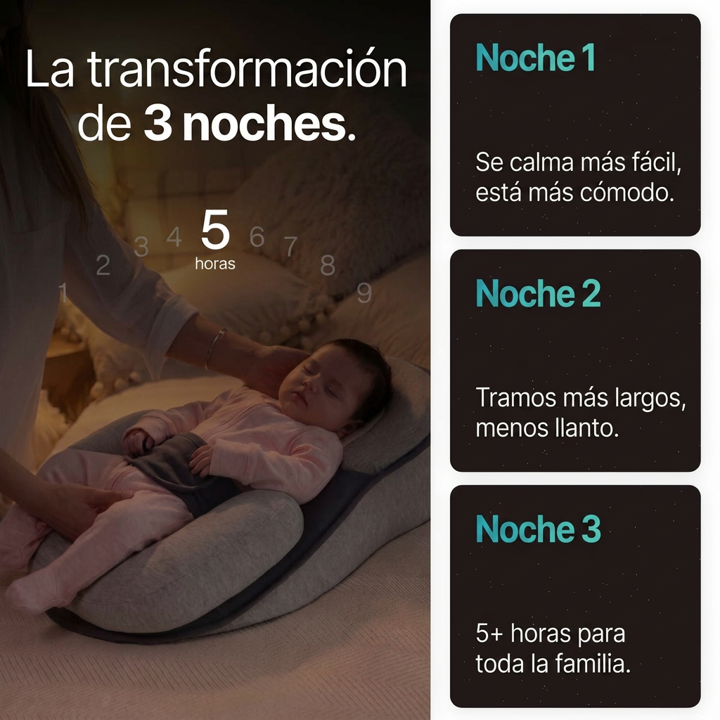 DuermeBien™ Cojín Antirreflujo para Bebé